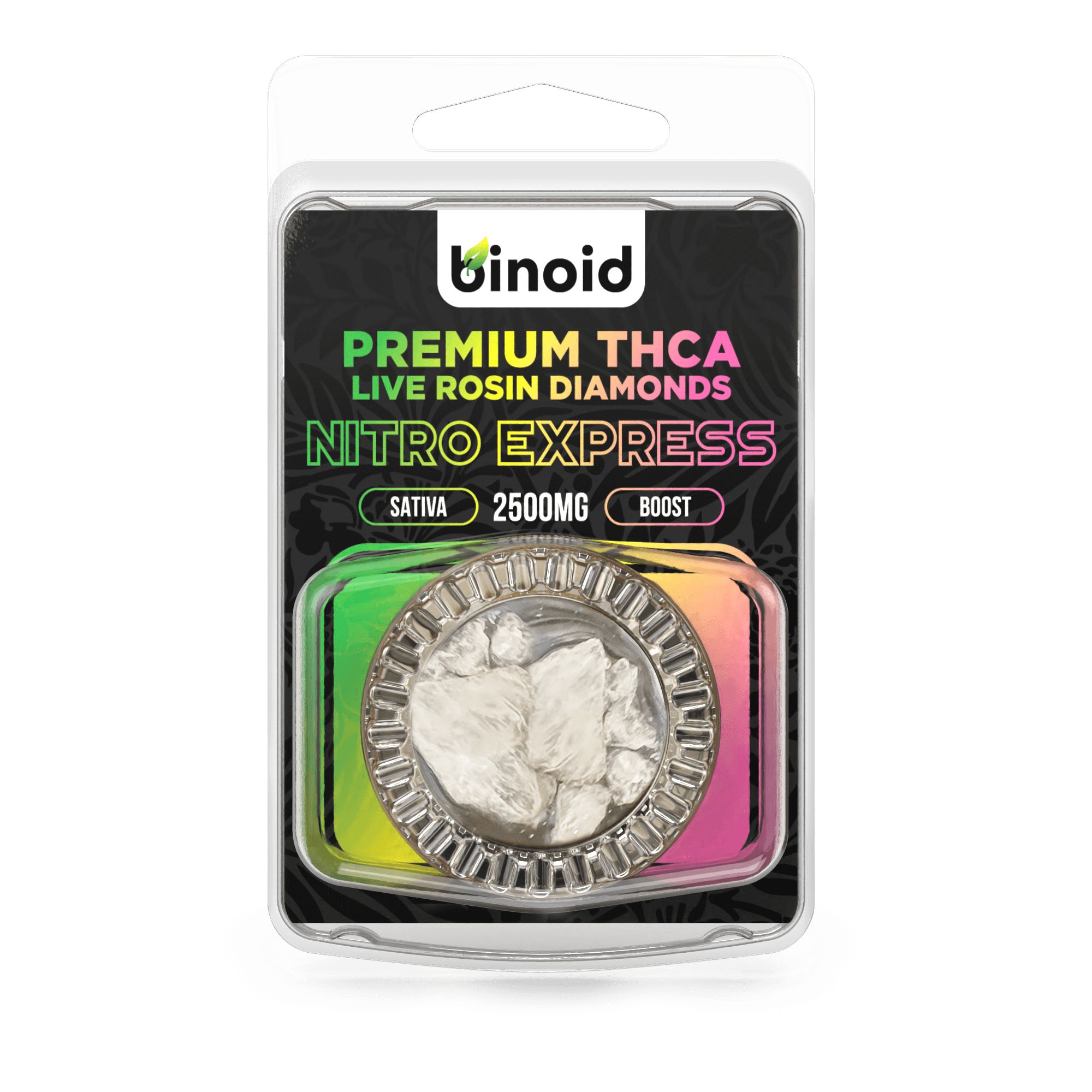 Binoid CBD THCA Diamonds blister pack