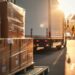 Building materials delivery scene for a UK trade project