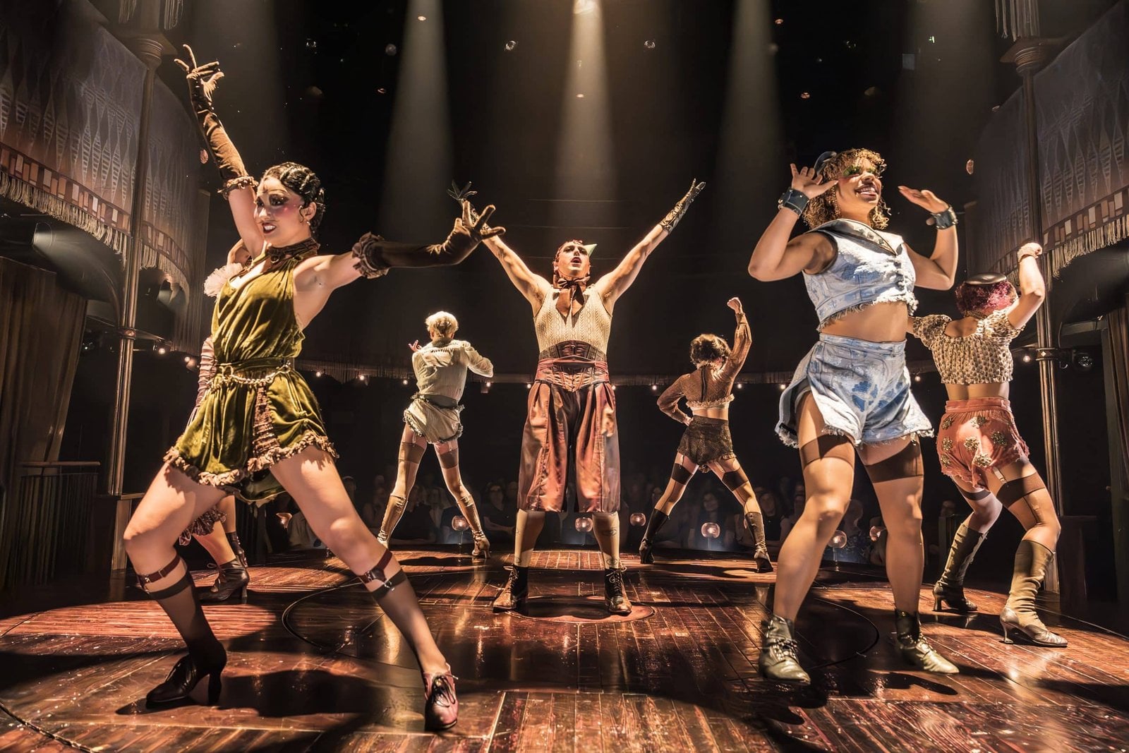 Cabaret ensemble scene from the Kit Kat Club production
