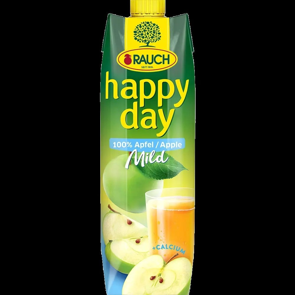 Happy Day æblejuice i en liters karton