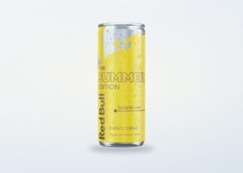 Red Bull Summer Edition dåse med citrusmotiv