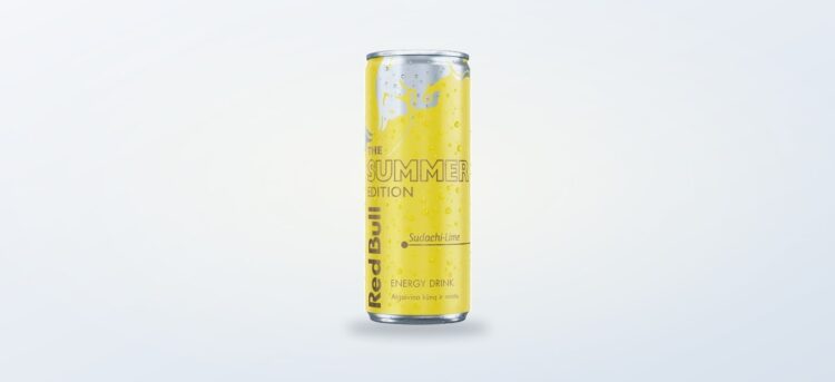 Red Bull Summer Edition dåse med citrusmotiv