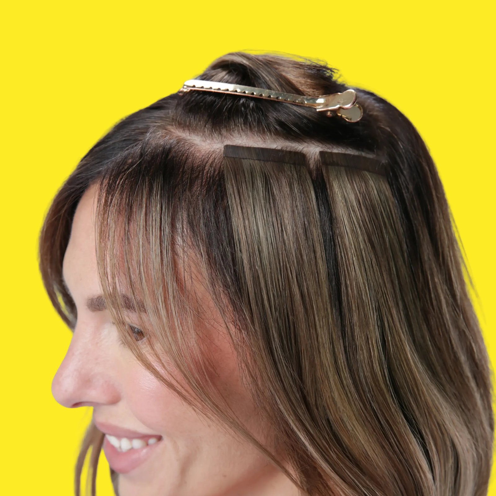 Natural Mocha Melt Remy Royale tape-in hair extensions