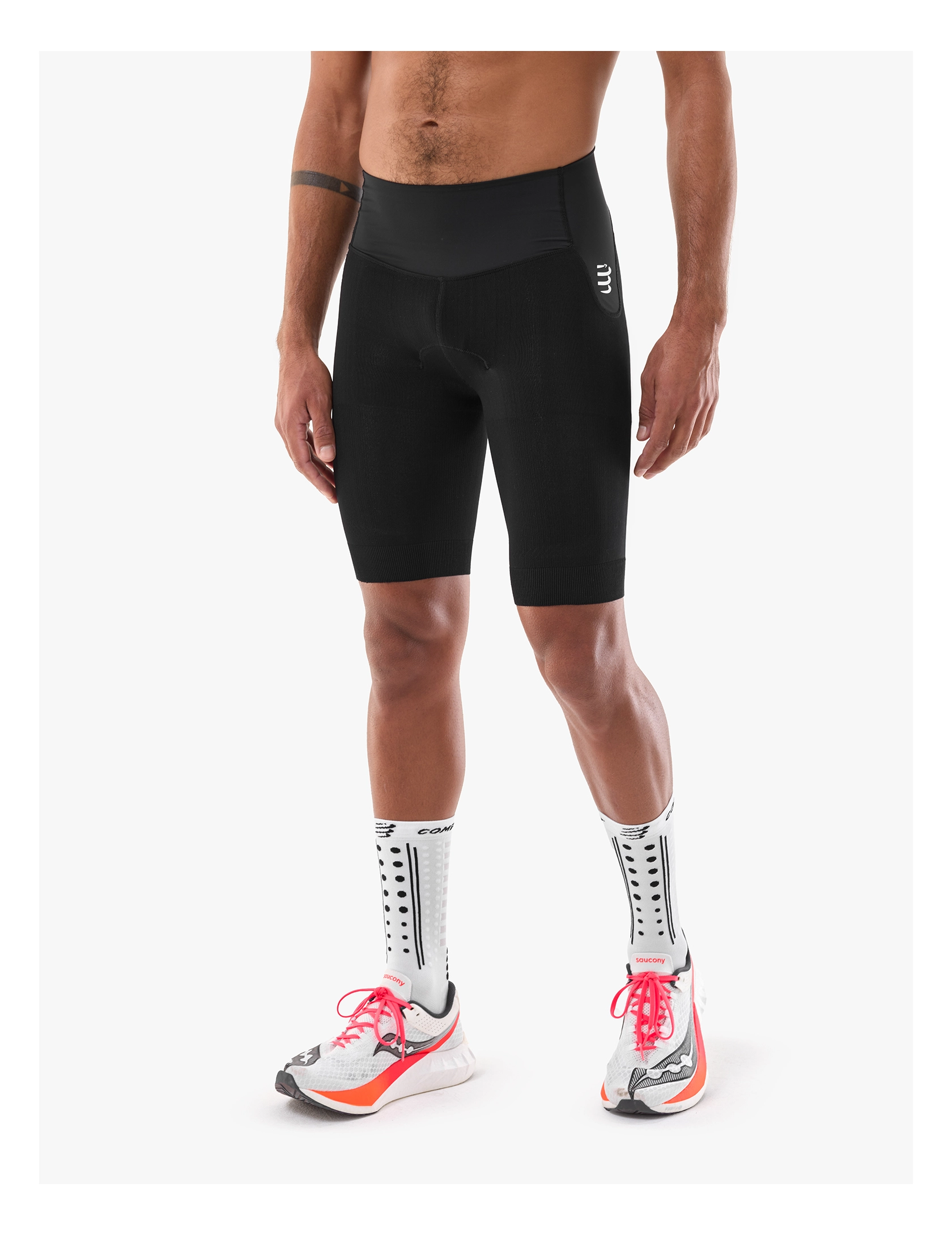 Schwarze Tri Under Control Short M von Compressport