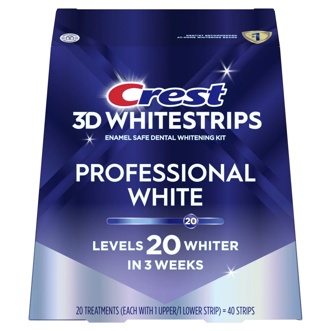 Crest 3D Whitestrips Professional White Level 20 packet