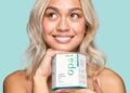 At-home teeth whitening products presented in a wide Direct Teeth Whitening campaign banner