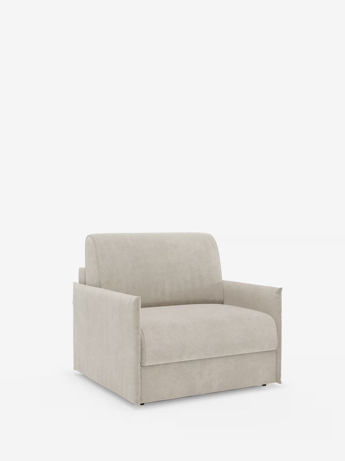 Sillón cama Evans de Divani.Store en tejido claro