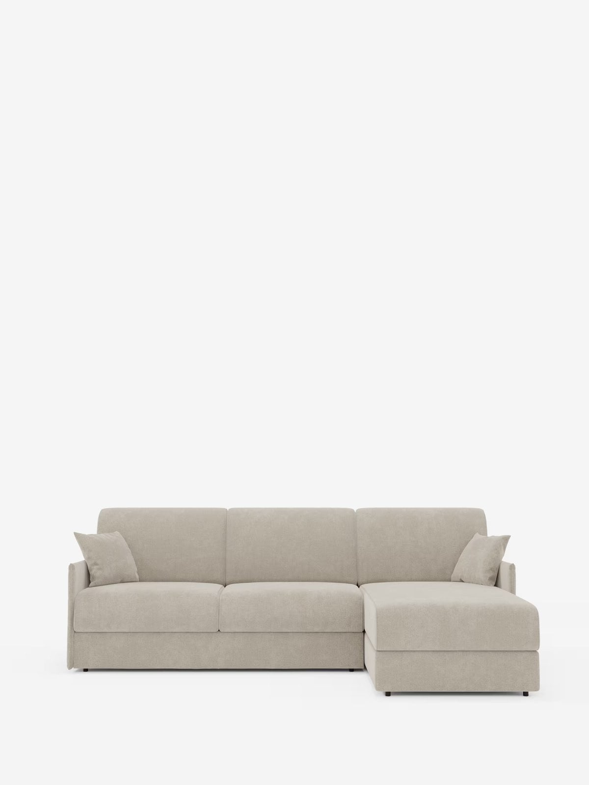 Sofá cama rinconero Evans de Divani.Store con almacenaje