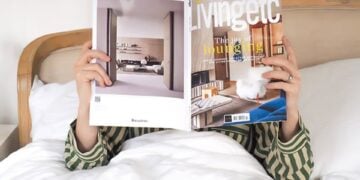 Magazine, bed and truffles in a relaxing gift scene from Don’t buy her flowers