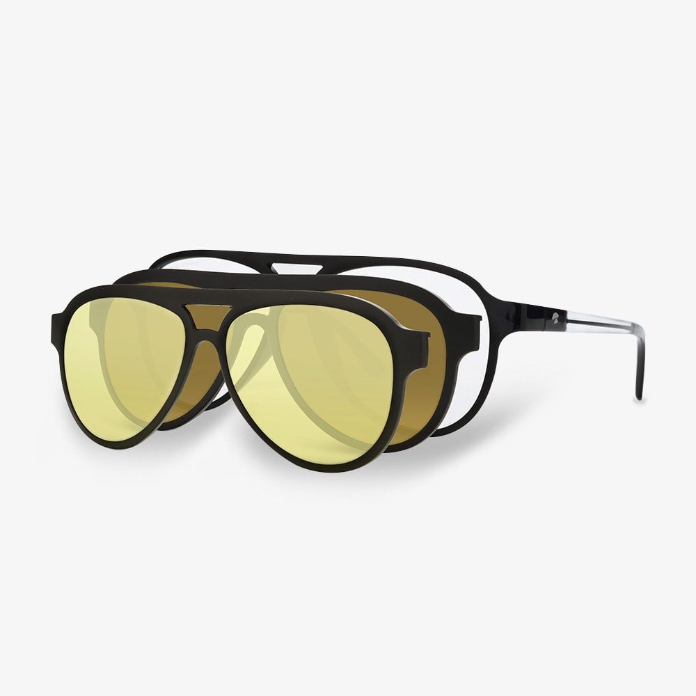 Lentes EagleEyes SuperSight Aviator Sistema 3 en 1 en vista angular