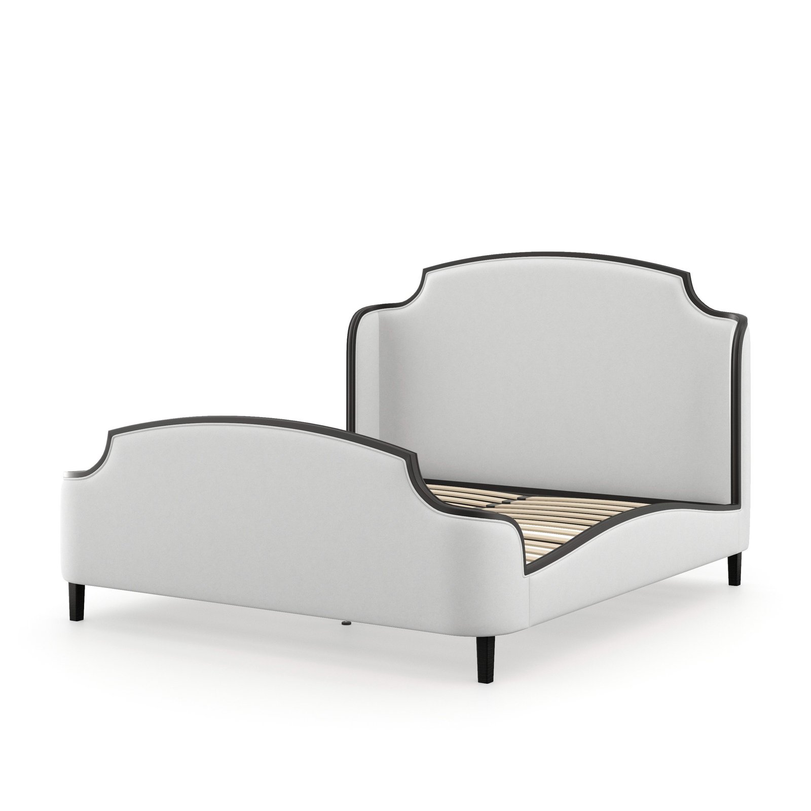 Evangeline upholstered bed frame in a clean product view