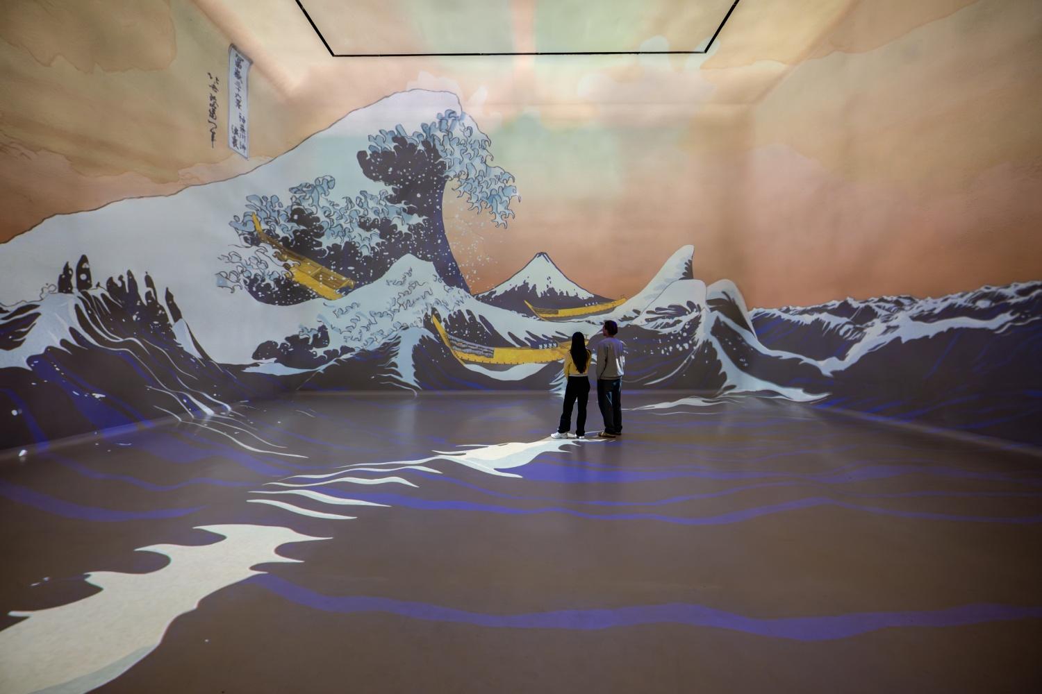 Hokusai The Great Wave presented at Frameless