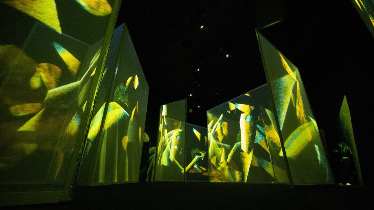 Abstract Malevich artwork projected in Frameless Art Of Abstraction gallery