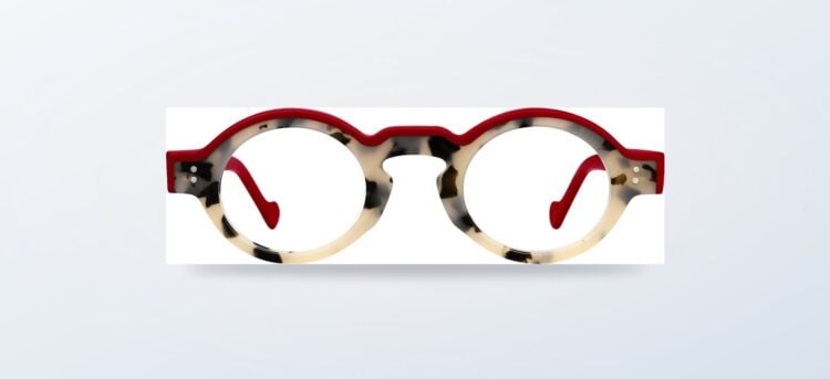 Fytoo Joy round tortoiseshell eyeglasses shown as a single product