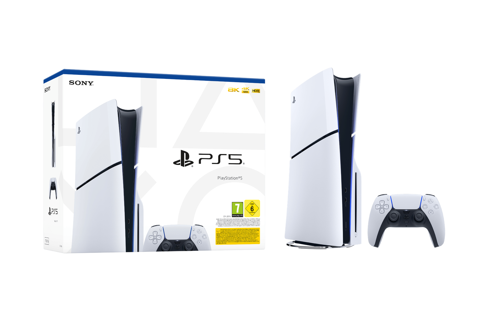 Witte Sony PlayStation 5 Slim-console