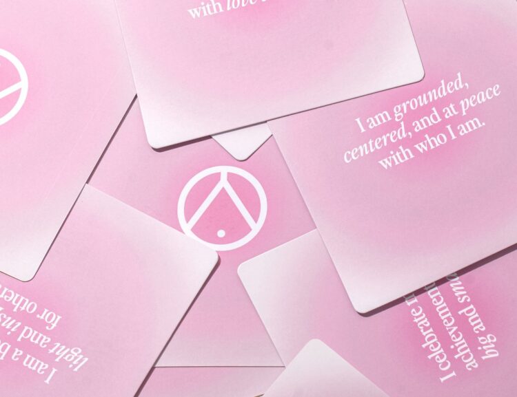 Happy V Affirmation Cards