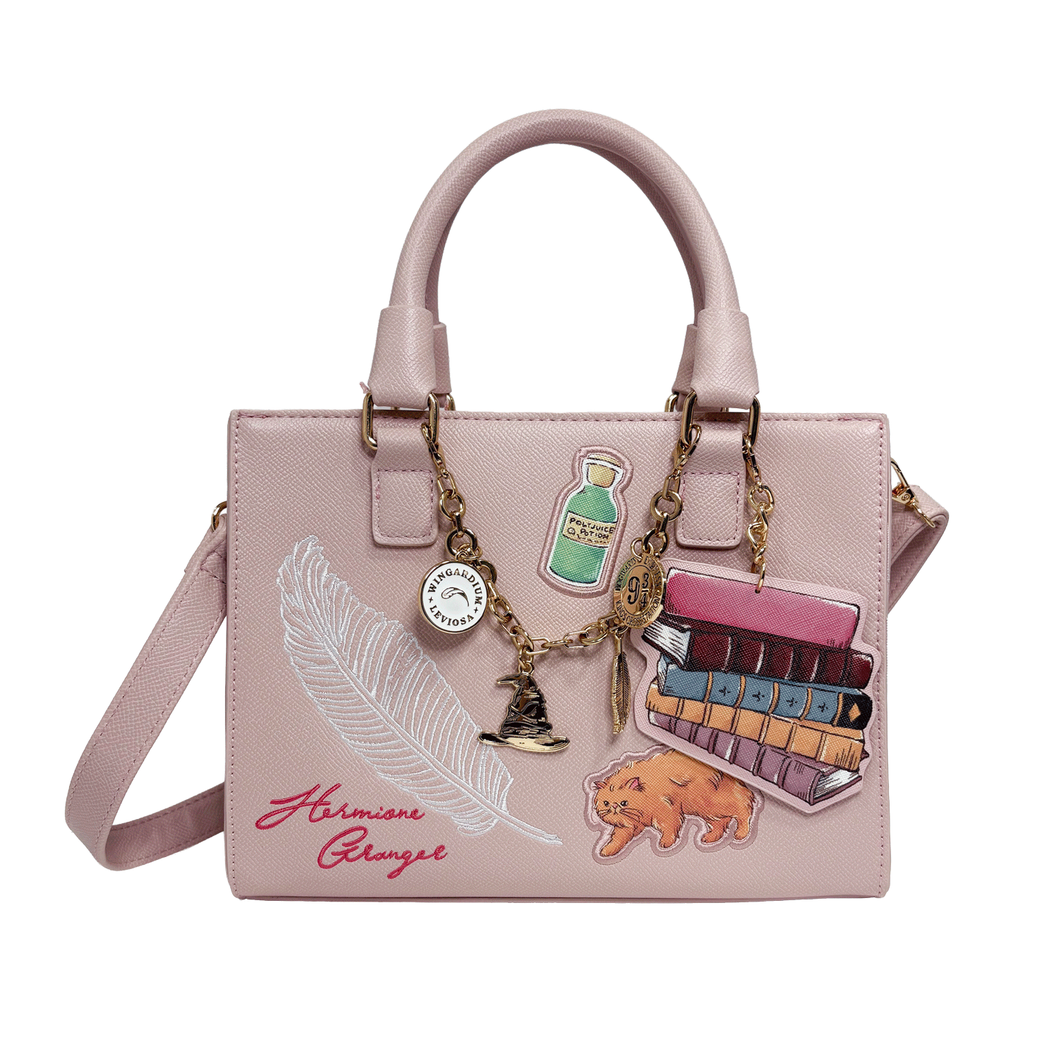 Hermione Granger charms handbag with character details