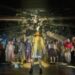 Ensemble on the forest stage in Into the Woods