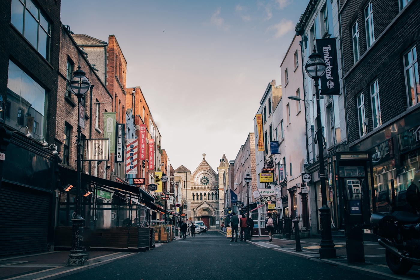 A city street scene for an Ireland break