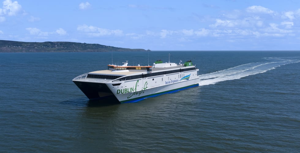 Irish Ferries Dublin Swift ferry at sea