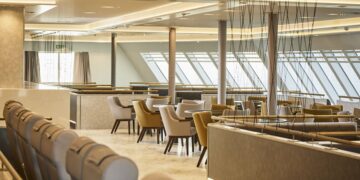 Innisfree Club Class Lounge aboard the W. B. Yeats