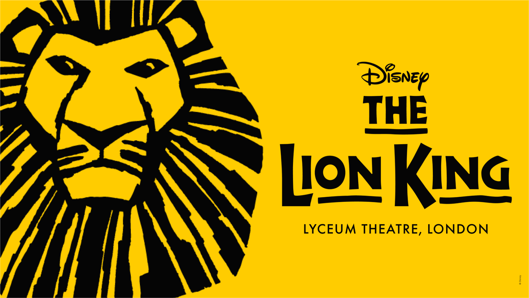 Disney's The Lion King stage artwork at the Lyceum Theatre
