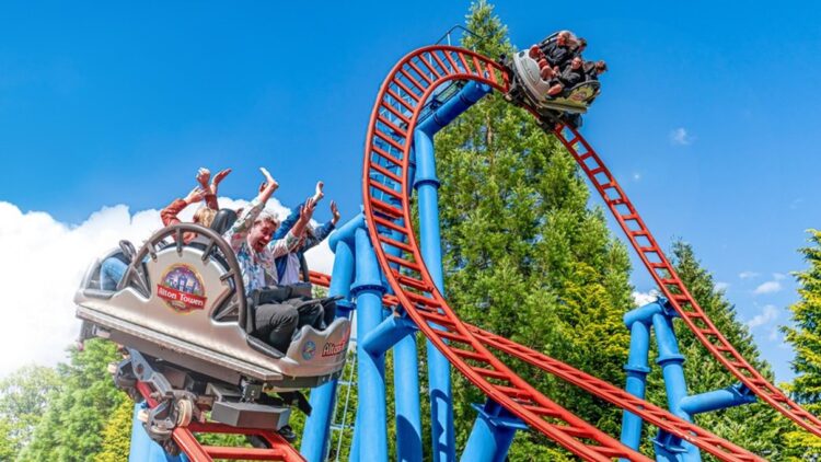 Spinball Whizzer roller coaster at Alton Towers