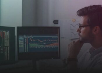 Börsenmotiv auf der Seite zu transparenten Lynxbroker Konditionen