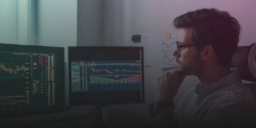 Börsenmotiv auf der Seite zu transparenten Lynxbroker Konditionen