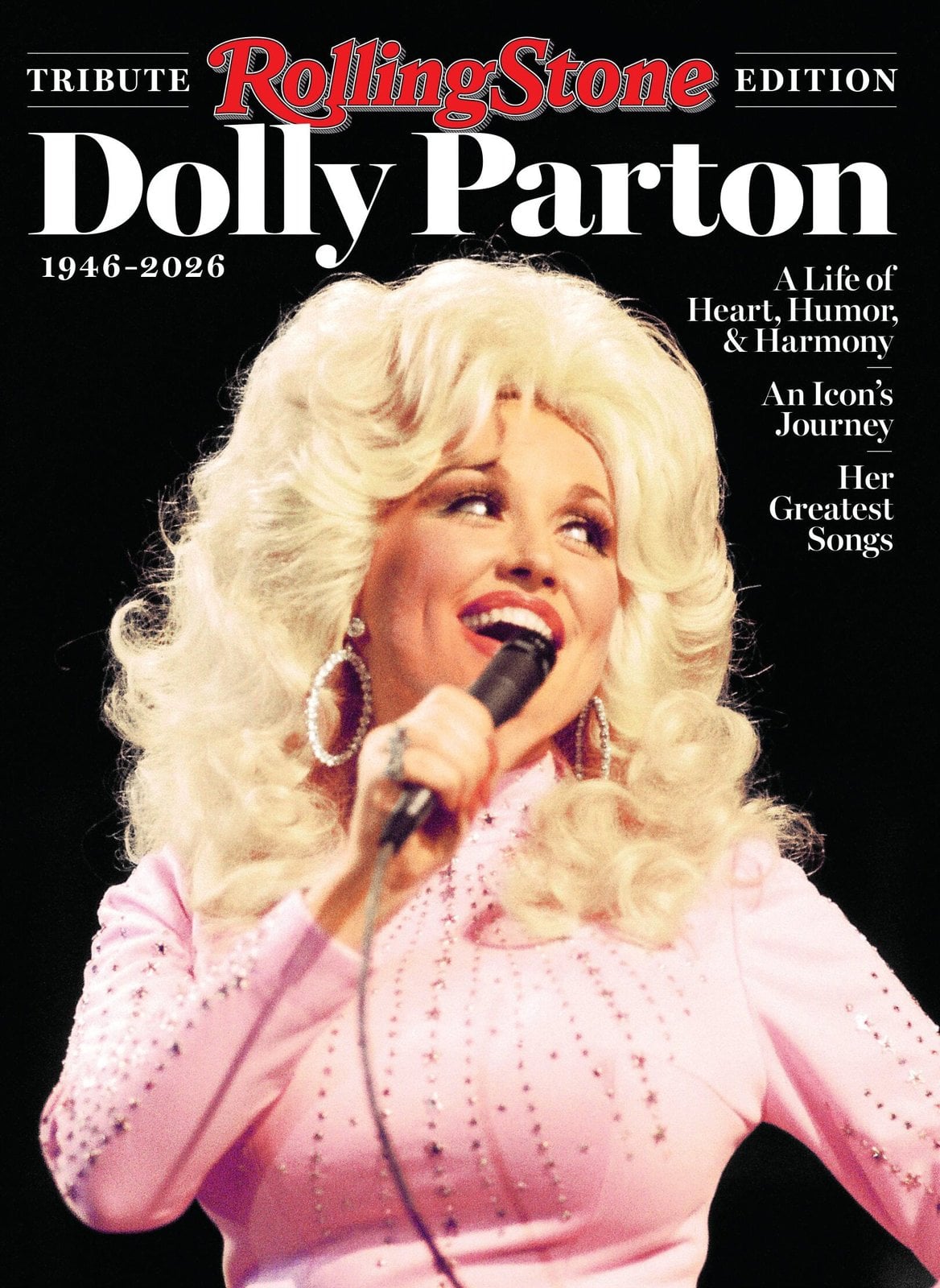 Rolling Stone tribute edition cover about Dolly Parton