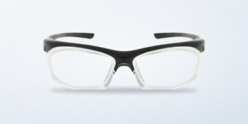 Lentes oftálmicos de seguridad A2500 negros sobre fondo neutro