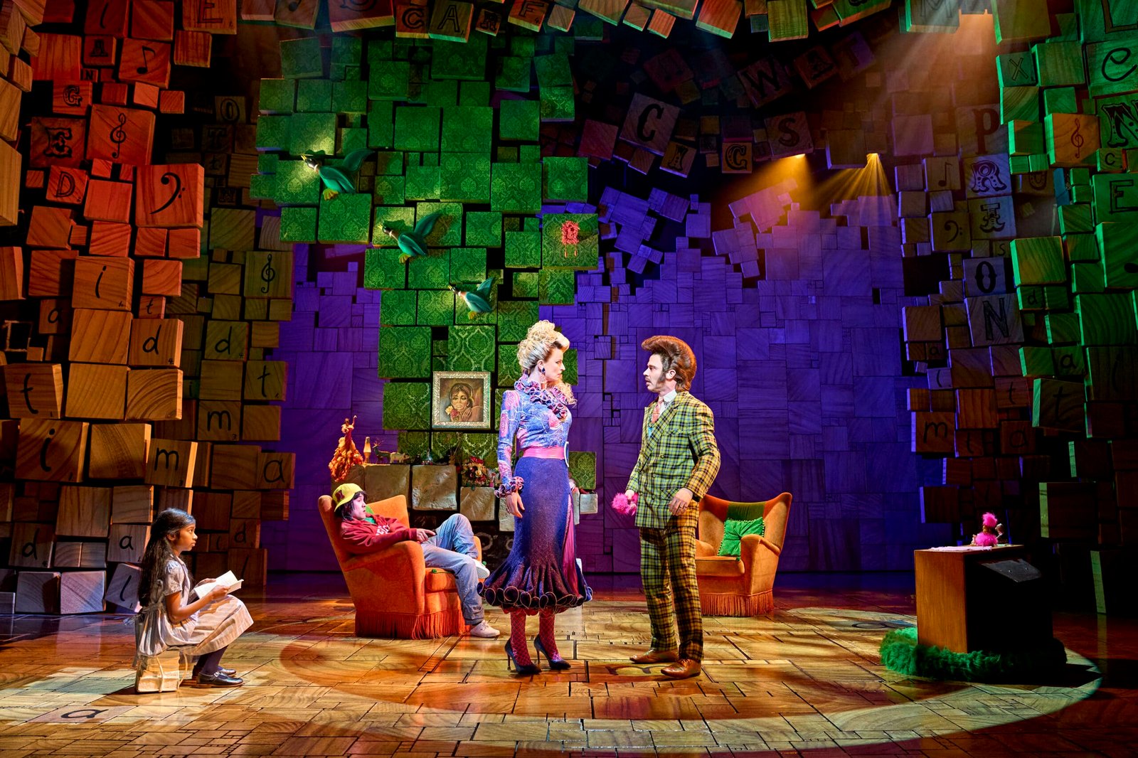 Matilda The Musical classroom scene with performers