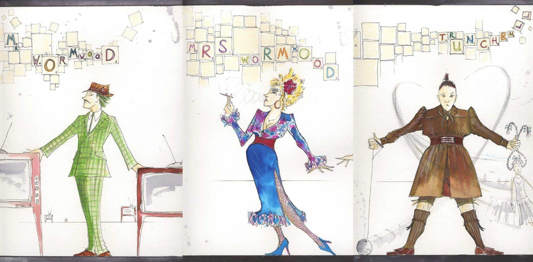 Matilda The Musical costume designs
