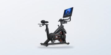 Merach S36B5 indoor exercise bike with HD screen