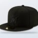 Miami Marlins New Era black on black 59FIFTY fitted hat