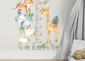 Namly Design African animals height measure wallsticker in a children's room