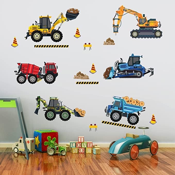 Namly Design construction vehicle wall stickers