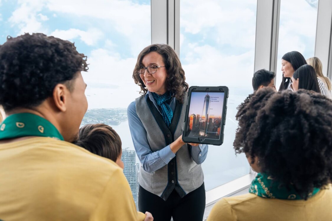 Imagem de experiência combinada do One World Observatory em Nova Iorque