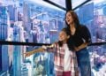 Visitors arriving for the SkyPod elevator experience at One World Observatory