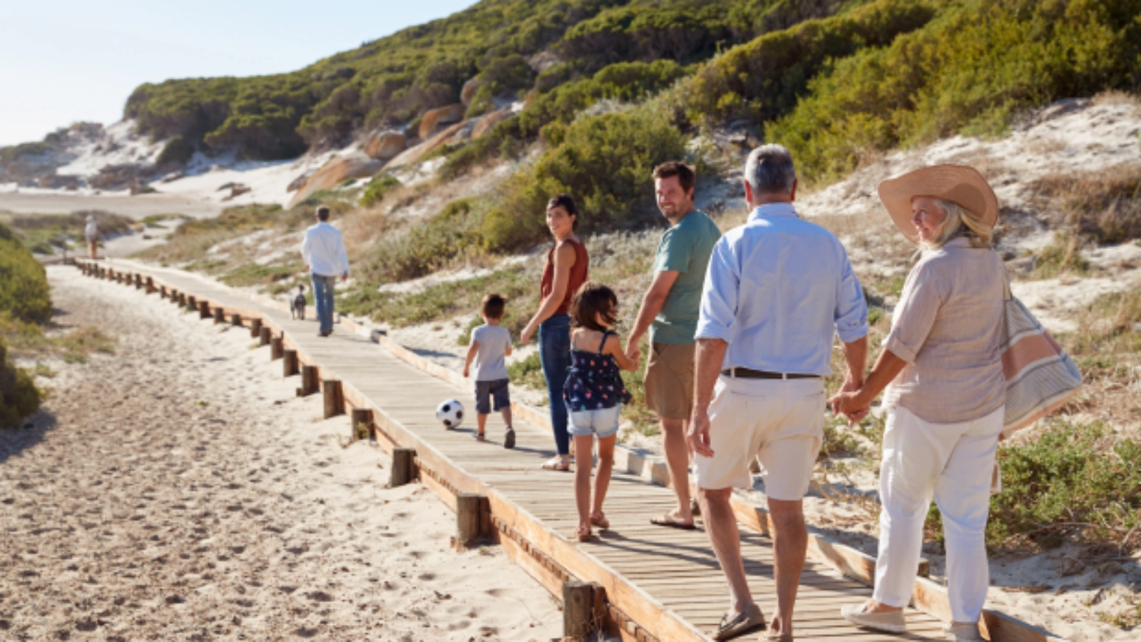 Family enjoying time outdoors