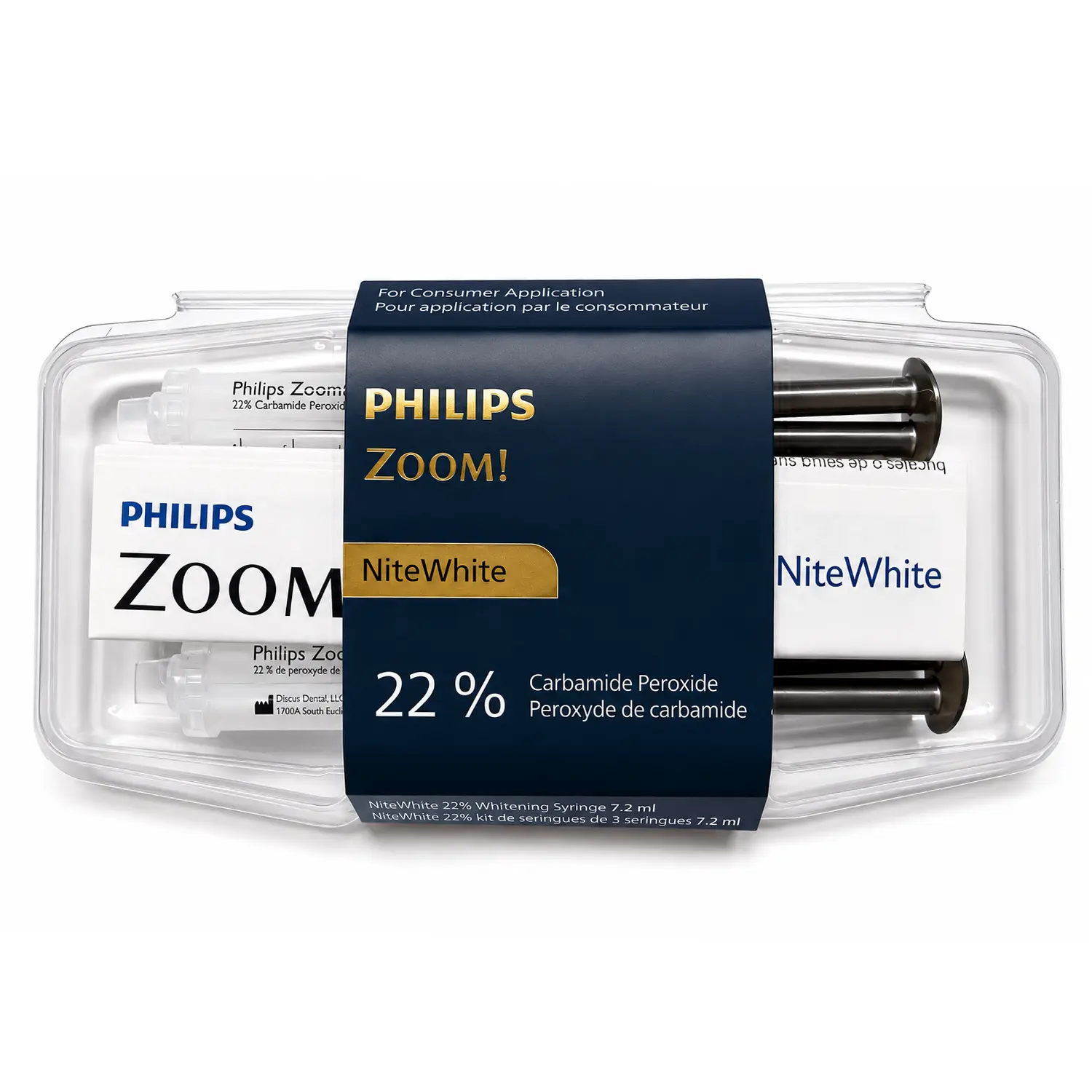 Philips Zoom Nite White 22% teeth whitening gel syringes