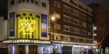 Phoenix Theatre exterior on Charing Cross Road in London