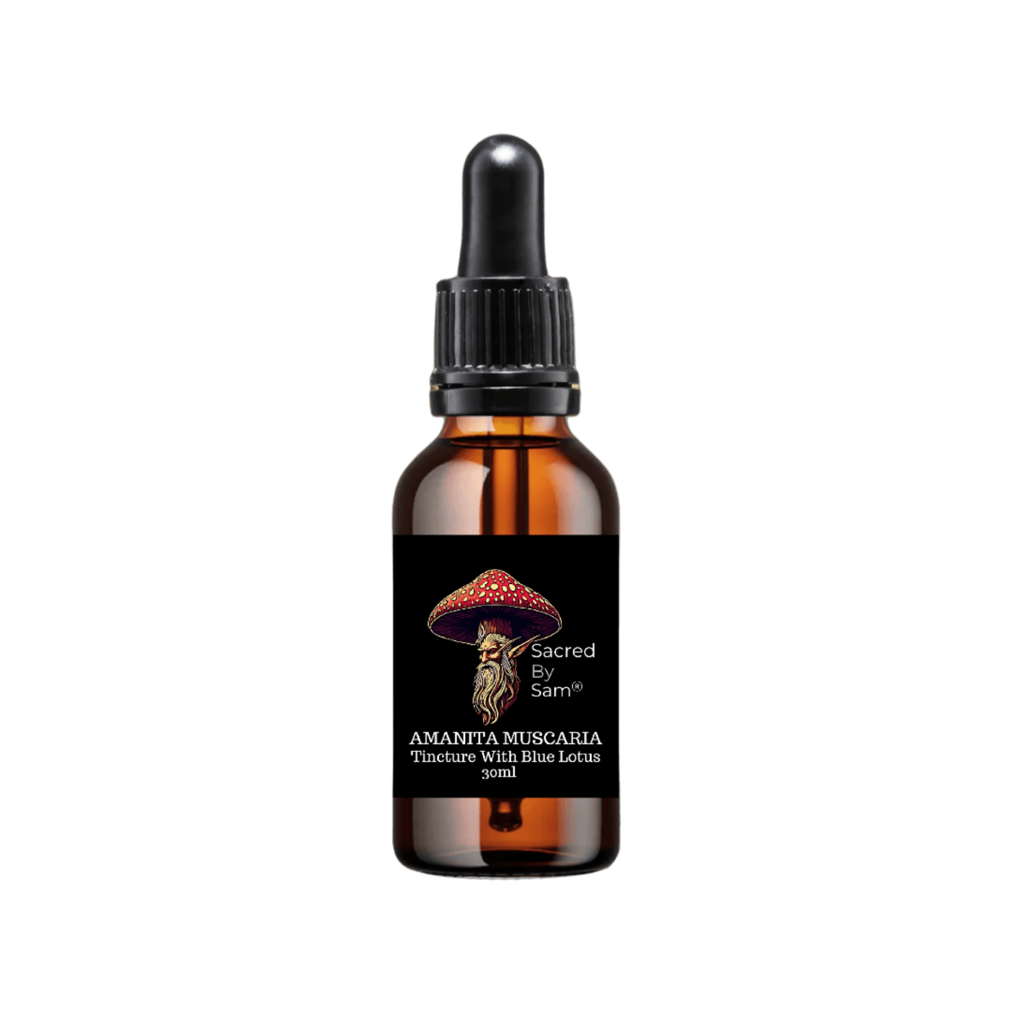 Sacred By Sam Amanita Muscaria with Blue Lotus Tincture bottle