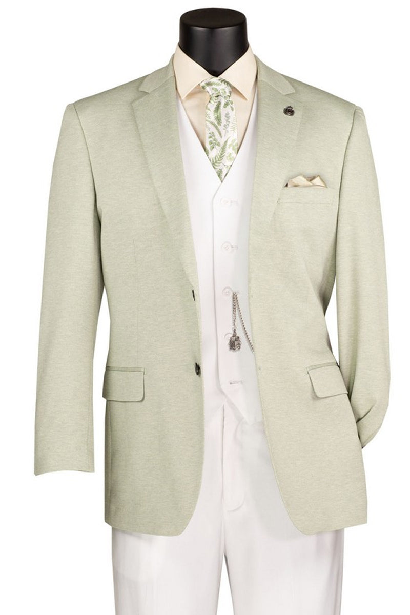 Light green textured stretch blazer from Signature Menswear