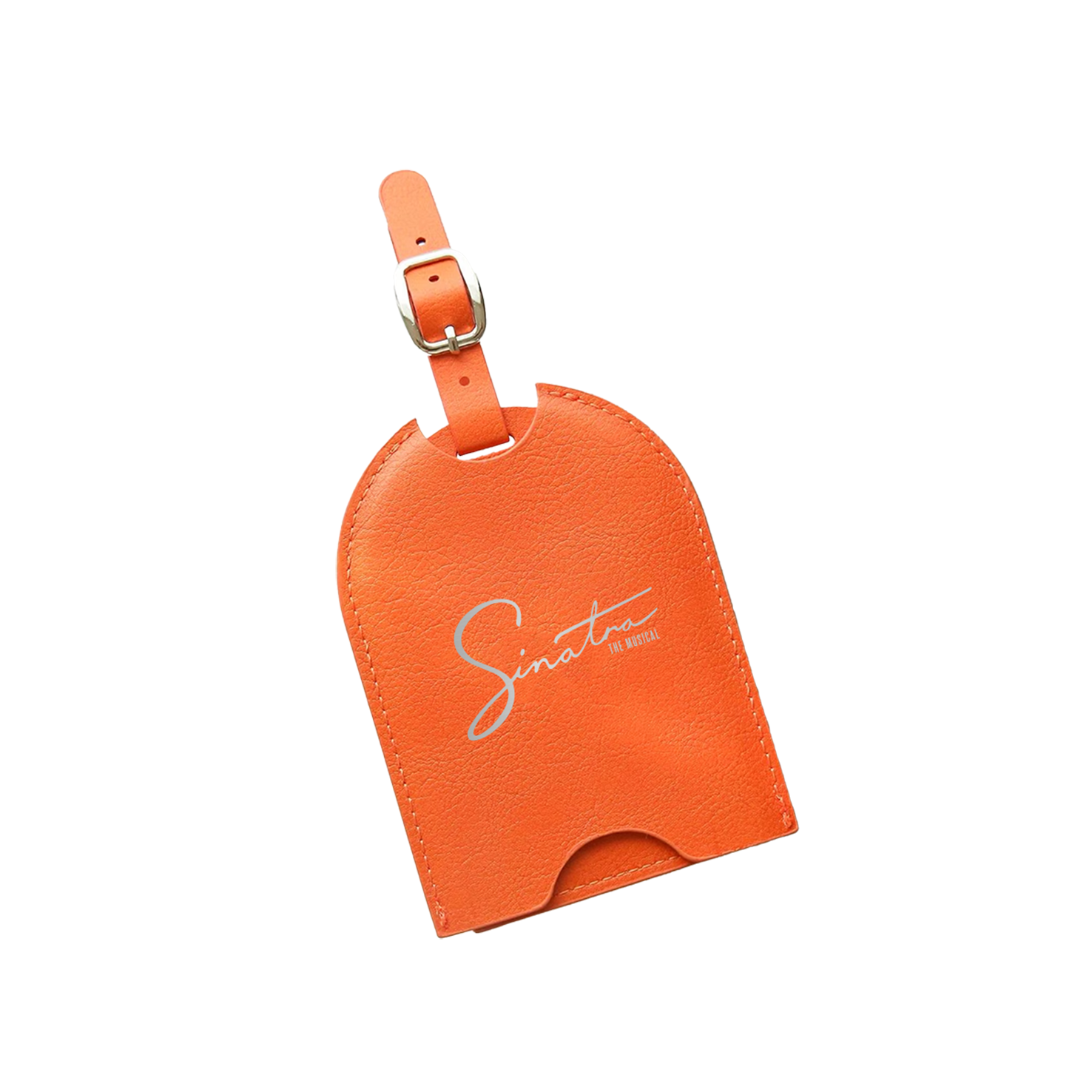 SINATRA luggage tag shown front-on
