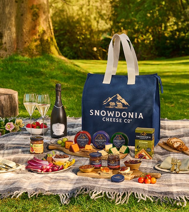 Cheese, chutney and Prosecco picnic cool bag