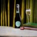 Gold Lounge Experience table with a glass of Prosecco