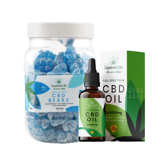 SupremeCBD 24000mg CBD oil with blue bears