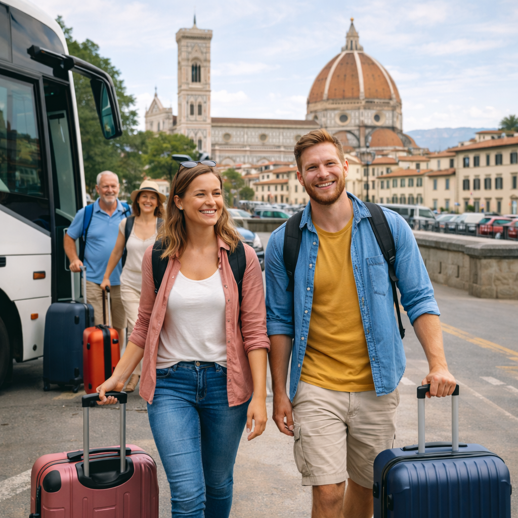Autobus per il collegamento tra aeroporto di Bologna e Firenze
