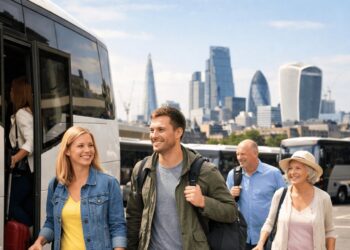 Autobus Terravision per il trasferimento da Stansted a Londra